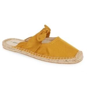 Soludos Alma Espadrille Mule Marigold Shoes Slip-On Flats Women's Size 8.5
